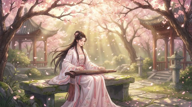 ai去衣美食视频：古韵琴声